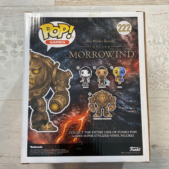 Funko Pop Dwarven Colossus #222 The Elder Scrolls Morrowind Figure - Picture 7 of 10